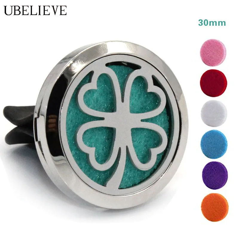 HOT vendita 30mm Aromaterapia Olio Essenziale Diffusore Medaglione diffusore per auto vent clip