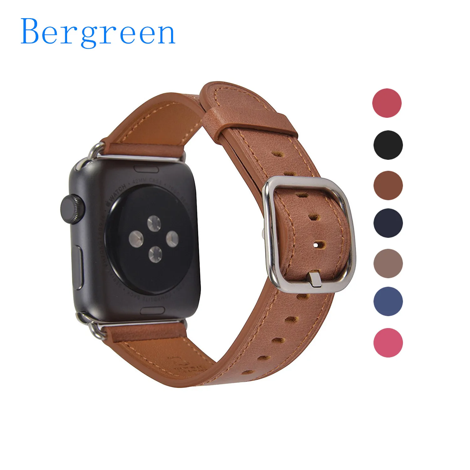 

Genuine Leather band for Apple Watch 38mm 40mm 42mm 44mm Sport Strap Wristband for iwtach series 4 3 2 1