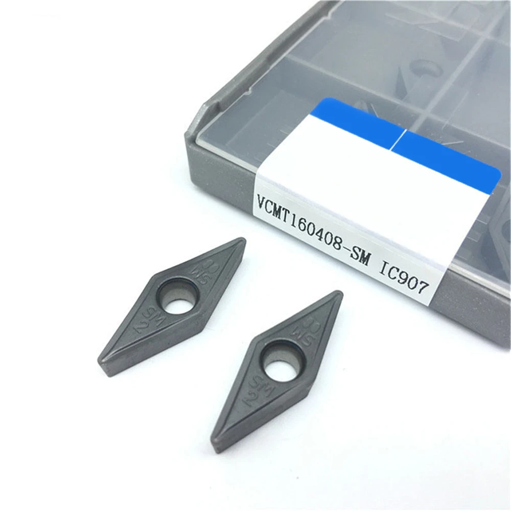 50Pcs VCMT160408-SM IC907+50pcs VCMT160404-SM IC907 Carbird Inserts