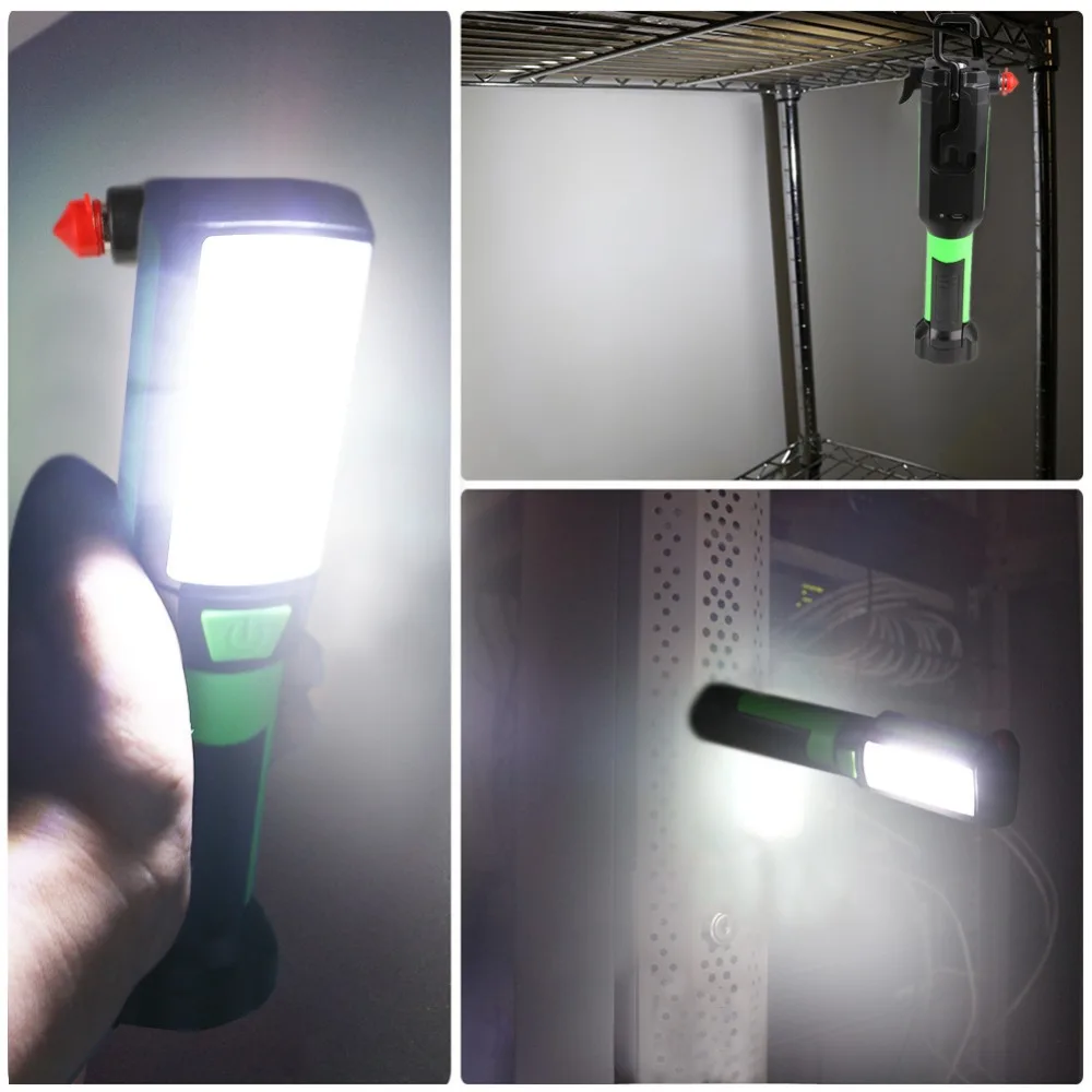 Магнитный Автомобильный ремонт рабочий свет светодиодный COB светодиодный фонарик usb зарядка портативный лампа для кемпинга Альпинизм