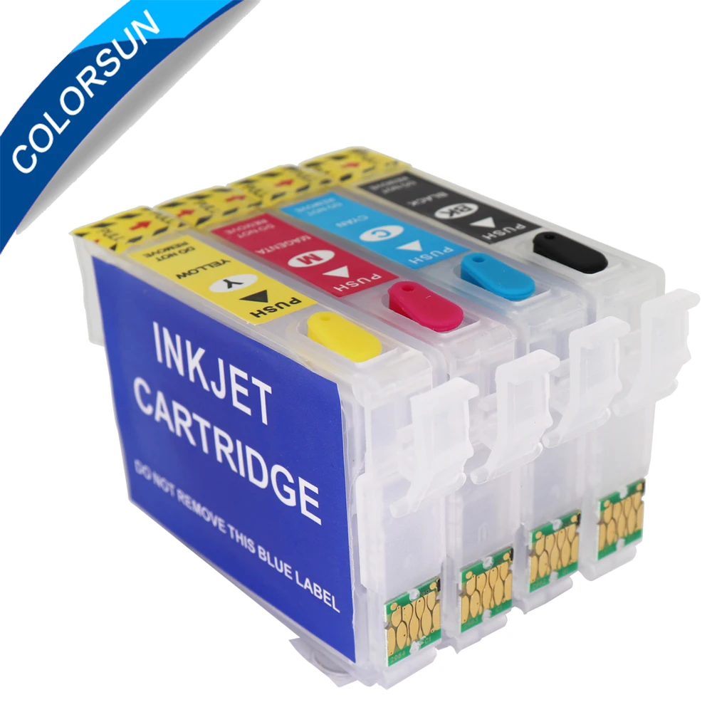 Colorsun T1621 T1631 многоразовый картридж для чернил epson модель WF 2750DWF 2750 2760 дюйма 2010 Вт