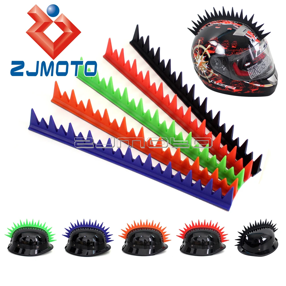 1 x мотоциклетные гоночные шлемы для BMX Mohawk шипы скейтборда лыж зубчатые