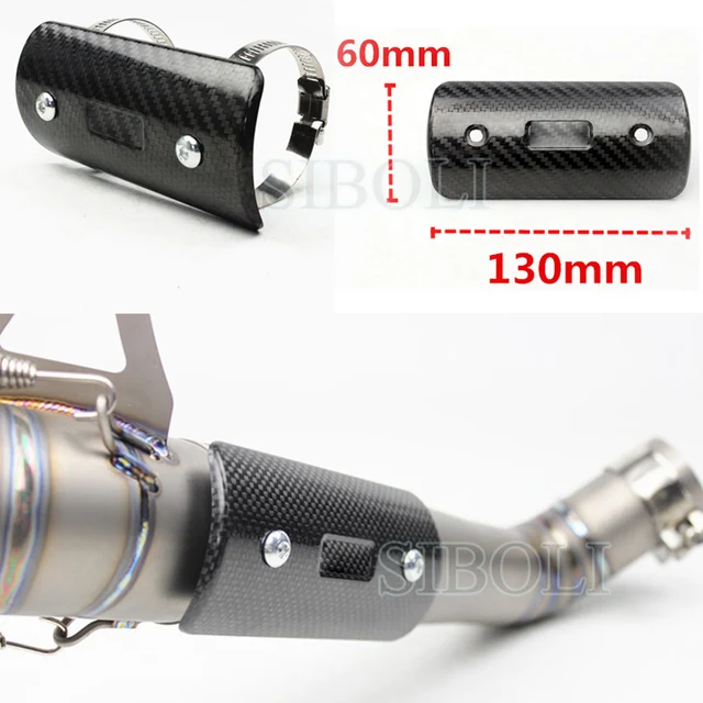 Motorcycle Exhaust Heat Shield Cover Carbon Fiber For Akrapovic