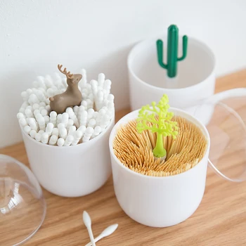 

Chic Plastic Storage Bottle Jar with Cover Superior Minimalist Elegant Luxury Salt Sugar Pepper Toothpick Storage Home Organizer