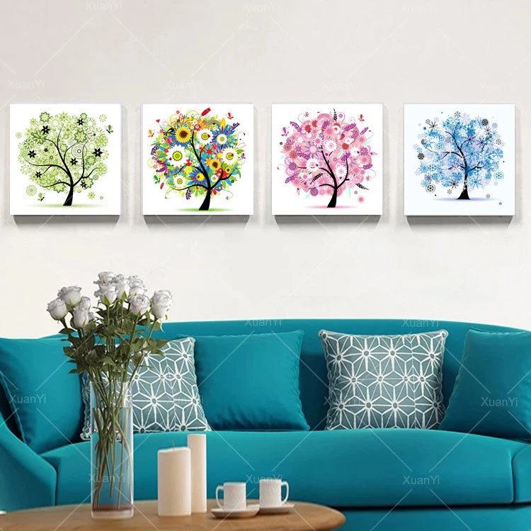 4 Piece Canvas Wall Art Modern Landscape Abstract Oil Painting Season Tree Home Decor Art Pictur Print On Canvas No Frame Frame Picture Digital Picture Rail Hooks Whiteframe Canvas Aliexpress 4 Piece Canvas Wall Art Modern Landscape Abstract Oil Painting Season Tree Home Decor Art Pictur Print On Canvas No Frame Frame Picture Digital Picture Rail Hooks Whiteframe Canvas Aliexpress