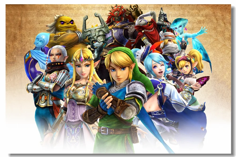 

Custom Canvas Wall Mural The Legend Of Zelda Poster Super Smash Bros Wallpaper Nursery Wall Stickers Kids Christmas Gift #0827#