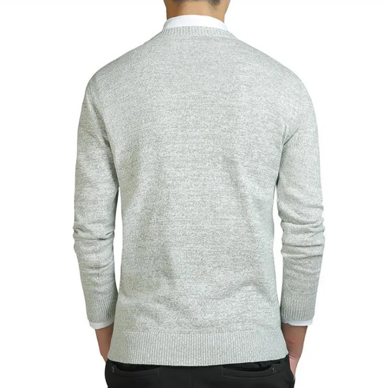 New Spring Autumn Fashion Casual Knitted Sweater Mens Harmont 100%cotton solid pullover men Blaine O-neck slim fit sweaters 5