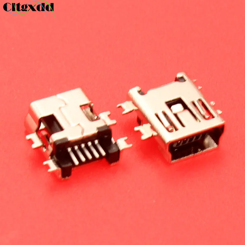 

cltgxdd Charging USB jack interface connector V3 port 5 pin 5pin 180 degree for MP3 MP4 GPS SMT sink 1.7 USB socket female 2.0