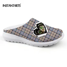 INSTANTARTS/фирменный дизайн; мужские легкие сандалии; модные сетчатые Тапочки с принтом кота и собаки; удобная Пляжная обувь для мужчин