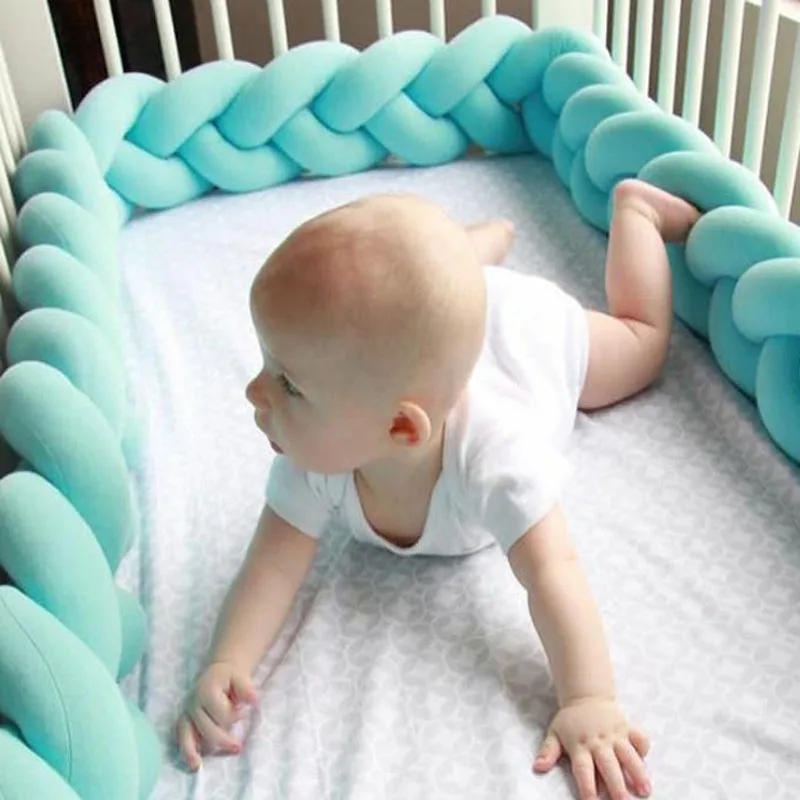 

1-3 Meter Nordic Long Knotted Braid Pillow Creative Cotton Knots Cushion Decorative Sofa Pillow Baby Bumper Crib Protector Kids