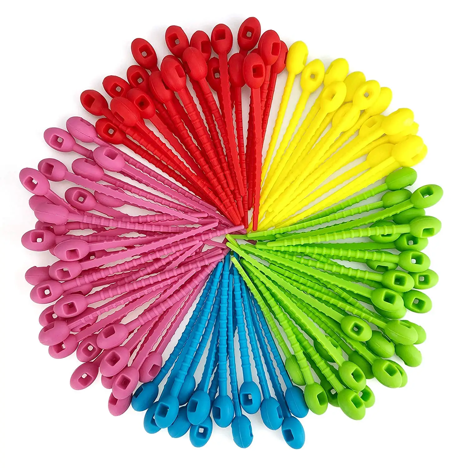 

Reusable Silicone Cable Tie Multi-use Straps Zip Ties Food Saver Bag Clips Adjustable Snack Sealer Clip Tie Home Kitchen Storage
