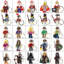 POGO Soldiers Keychain Building Blocks THE BIG BANG Theory TV TBBT Key Chian Christmas Toys Gifts