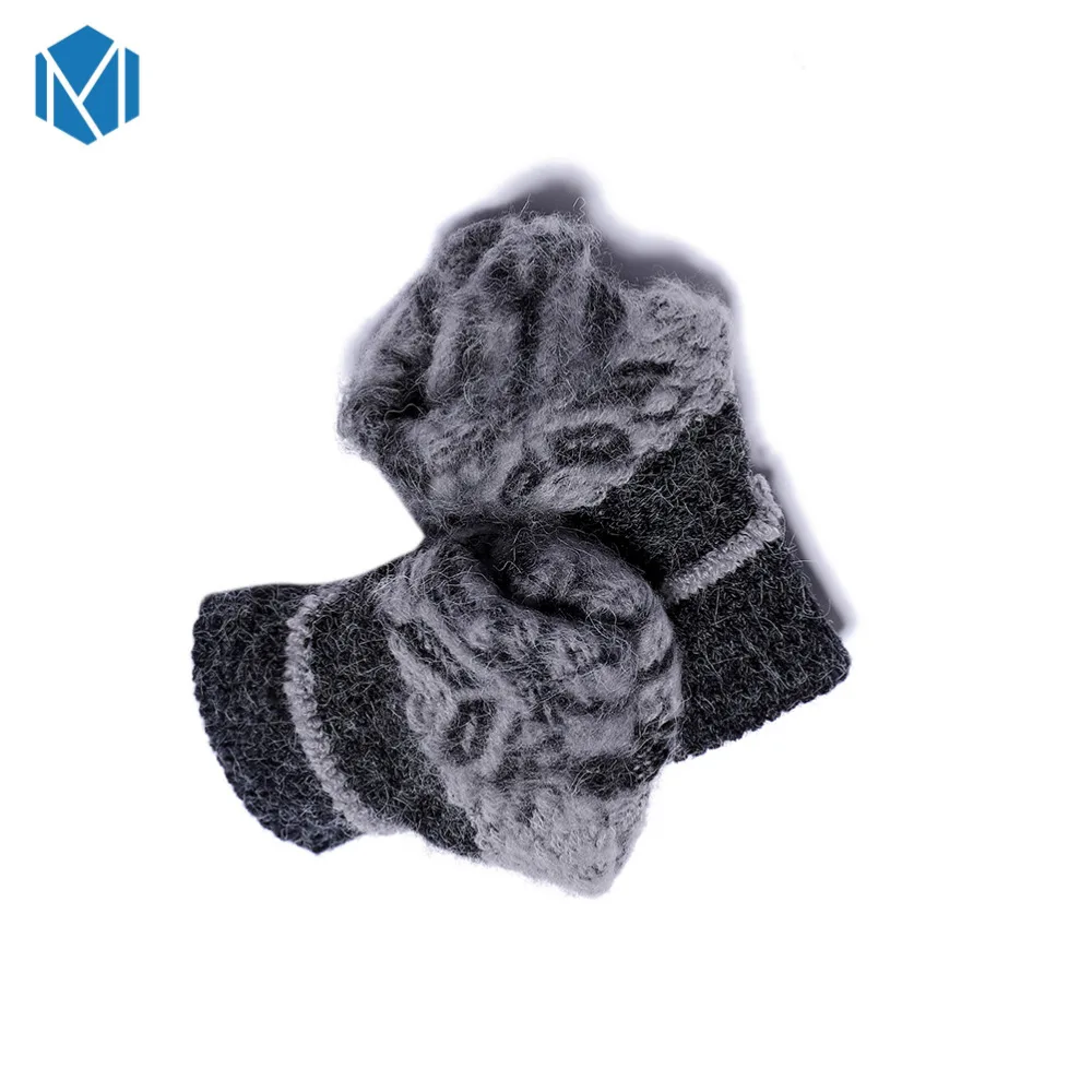 Мягкие вязаные женские зимние толстые теплые перчатки варежки женские перчатки унисекс Мужские перчатки Gants handschoenen