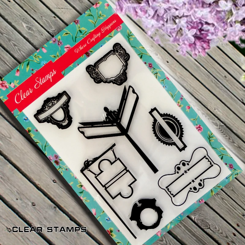 

2016 New Scrapbook DIY Photo Album Cards Transparent Acrylic Silicone Rubber Clear Stamps Sheet  frame