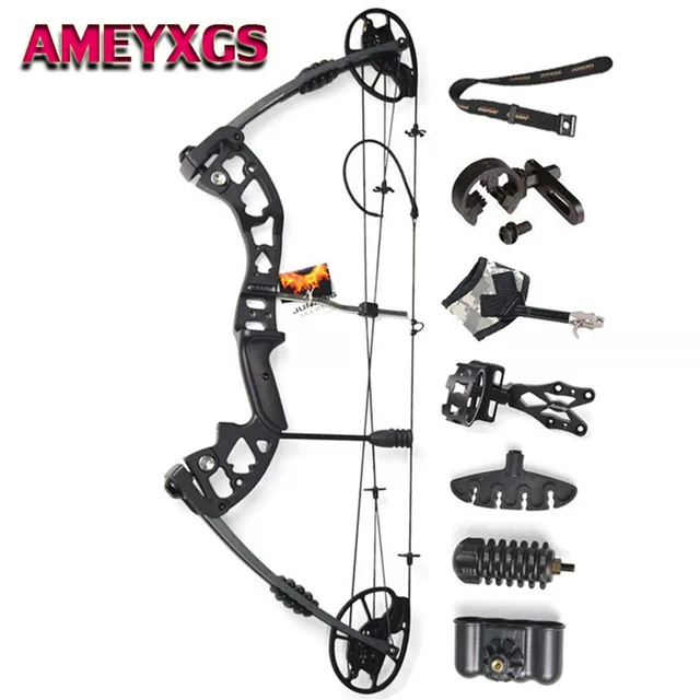 US $267.60 1Set 70lbs Compound Adjustable Adult Archery Equipment Right Hand Hunting Outdoo