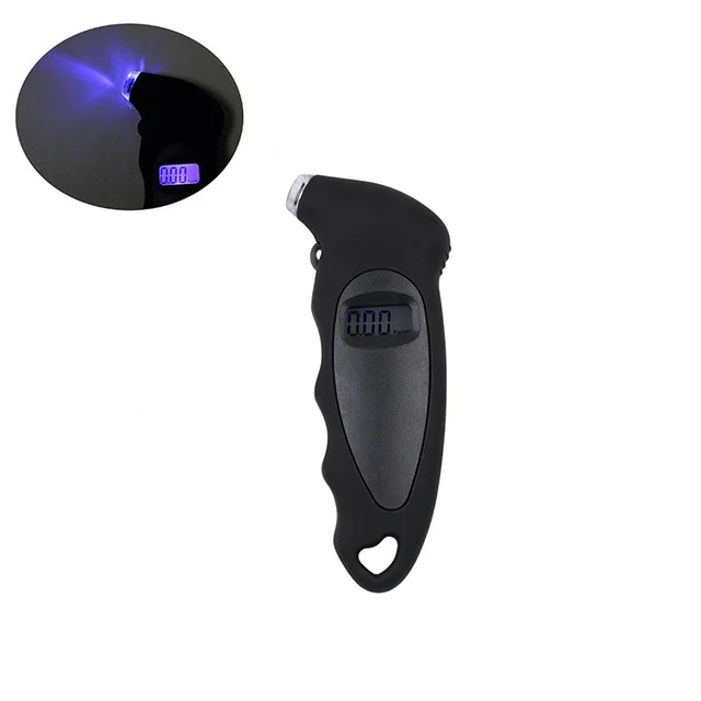 Лучший Портативный 150PSI ЖК-цифровой датчик давления воздуха в шинах, тестер давления в шинах, авто мотоцикл, инструменты для измерения давления в шинах - Цвет: black