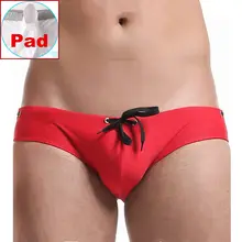 Мужские плавки с эффектом пуш-ап, сексуальные мужские плавки для геев, плавки для плавания, увеличивающие пенис, мужские бикини пляжный купальник, одежда для купания