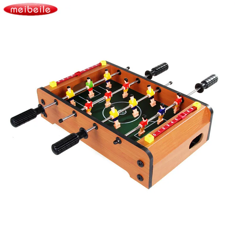 

2019 Mini Wooden Indoor Table Football Table Game Four-bar Puzzle Soccer Table Football gioco da tavolo Developing kid toy