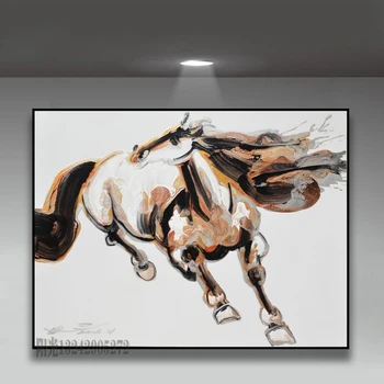 

decoration abstract painting new Chinese hand painted oil painting modern simple high-end hanging art painting horse Wall Art