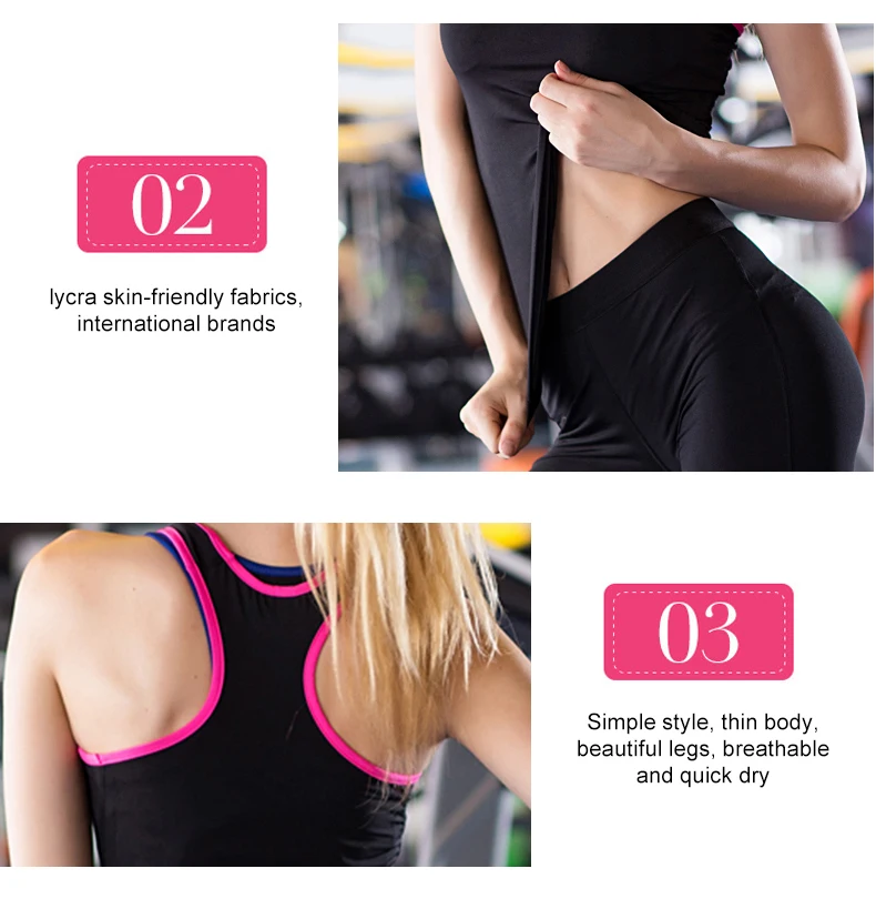 1 (11)Yoga Tops Women Sexy Gym Sportswear Vest Fitness Tight Woman Clothing Sleeveless Running Shirt Quick Dry Yoga Shirts