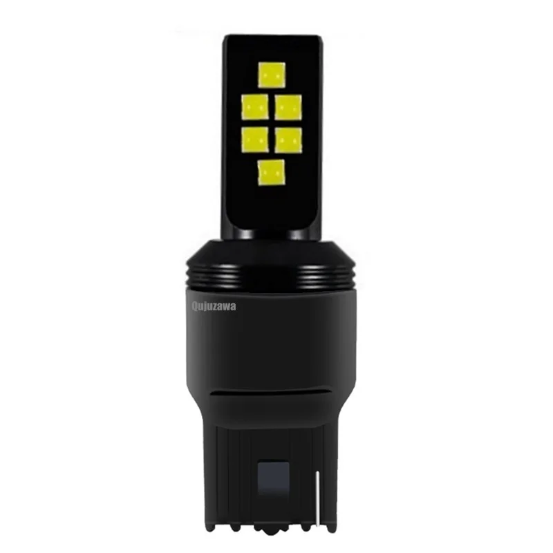 Светодиодная автомобильная лампа заднего хода T20 7440 W21W WY21W 12 SMD с чипом Cree Передние