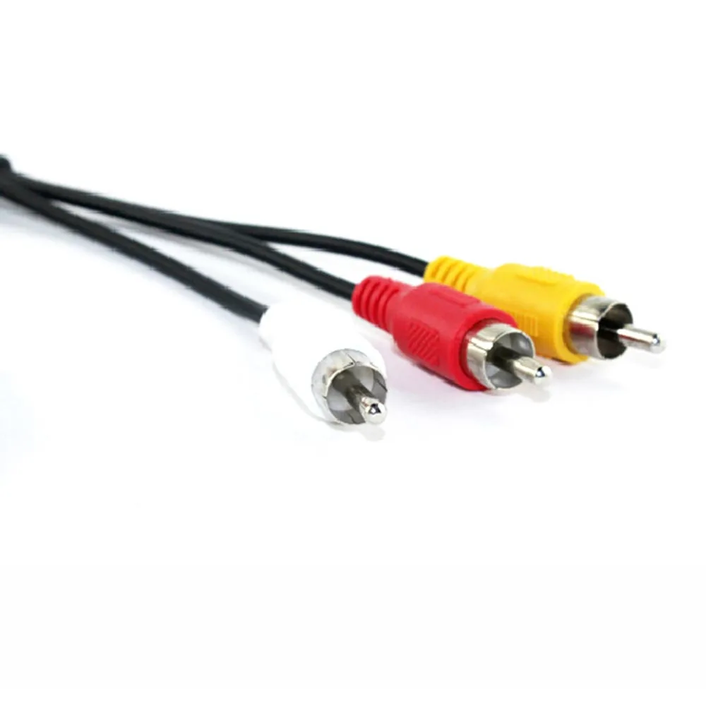 5 шт. 1 м USB к RCA кабель 2 0 папа 3 мужской комбинезон стерео аудио видео телевизионный