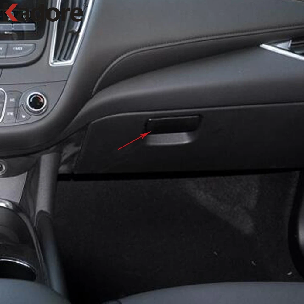 

For Chevrolet Malibu 2016 2017 2018 Stainless Steel Car Glove Storage Box Handle Cover Cap Trim Sticker Interior Accessories