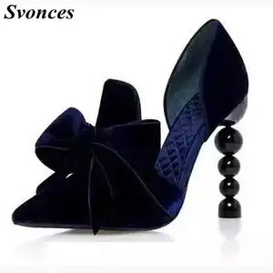 blue velvet shoes heels