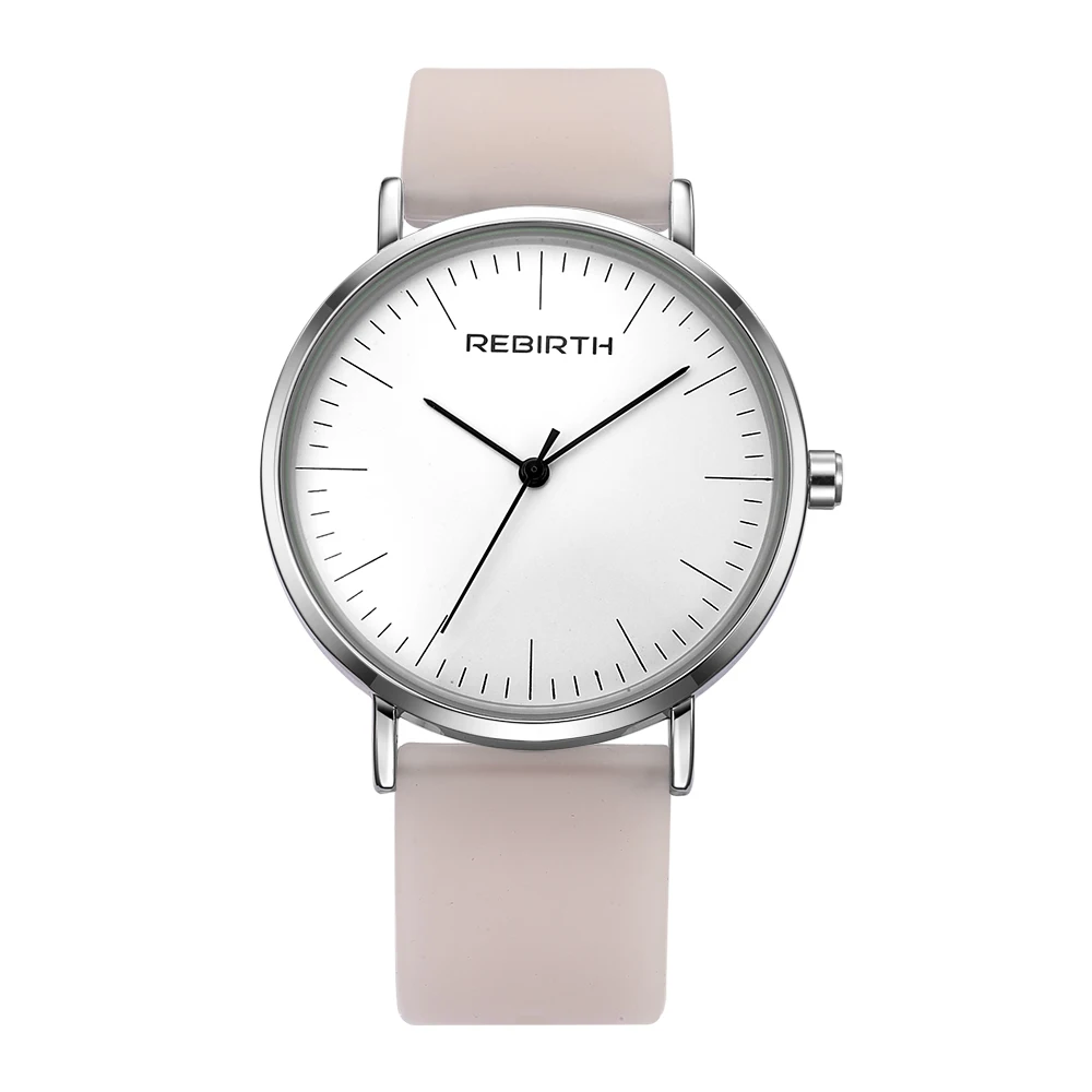 

Rebirth Fashion Casual Leisure quartz bracelet ladies wristwatches Stylish Anniversary Engagement Gift Party silicone 071c saat