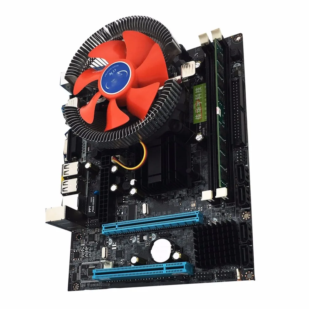 

Intel G41 new desktop motherboard Desktop Board LGA775 Quad-core E5430 Combo Set 2.66G CPU + 4G Memory + Silent Fan Computer