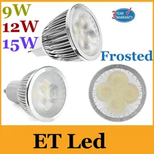 Новое поступление Матовый 9 Вт, 12 Вт, 15 Вт, светодиодные фонари E27 E26 GU10 E14 MR16 светодиодные лампы теплый белый/холодный белый 85-265 V/12 V UL