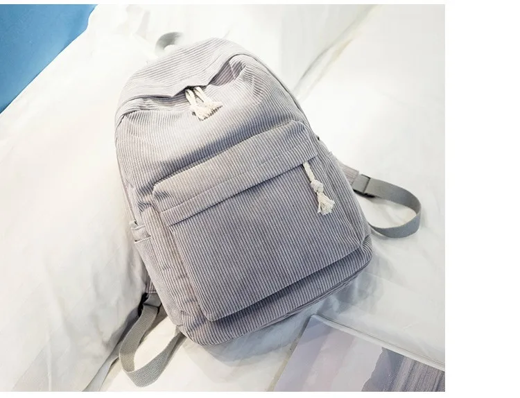 Casual backpacks women big capacity School Bags For Girls Soft Corduroy Bookbags Female Travel Rucksacks laptop backpack (21)