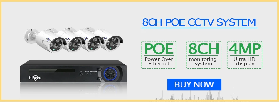 8CH 4CAMS 4MP POE CCTV System 1