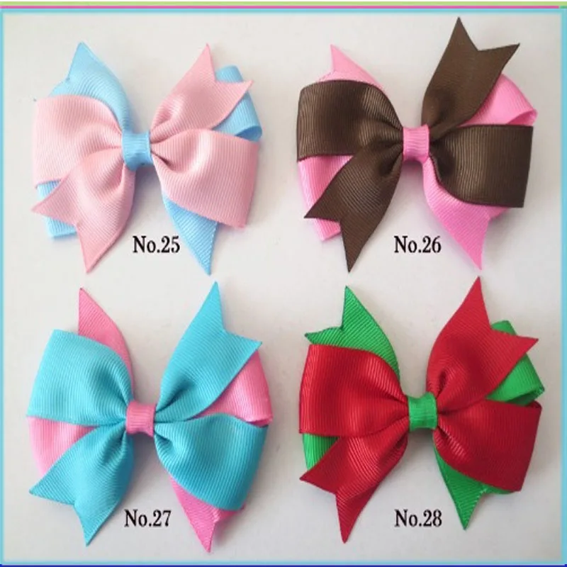 

200 BLESSING Good Girl Boutique 2 Tone 3.5" Umbrella Hair Bow Clip Accessories