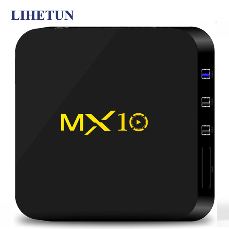 

MX10 Android 9.0 Smart TV BOX 4GB DDR4 Ram 32GB 64GB Rockchip RK3328 Quad Core Support 4K H.265 HDR WIFI Streaming Media Player