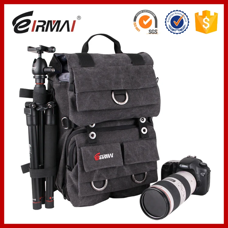 ⁦حقيبة كاميرا قماش ممتاز مع مكان لابتوب DSLR canvas camera⁩ - الصورة ⁦1⁩