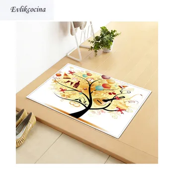 

Free Shipping Christmas Tree Kilim Non-Slip Absorbent Bath Mat Area Rug for Living Room Bedroom Floor Carpet Tapete Infantil