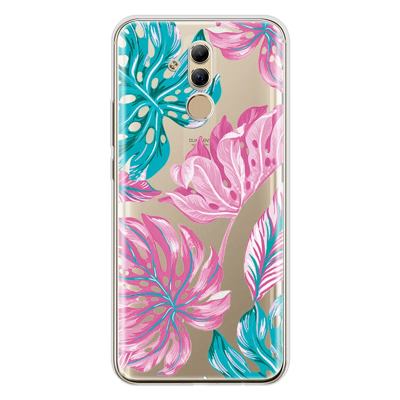 Мягкий, симпатичный, из ТПУ чехол для телефона для huawei Honor 10 Lite 10i 20i 8X P30 P20 mate 20 Lite Pro прозрачный чехол с рисунком фламинго - Цвет: 17