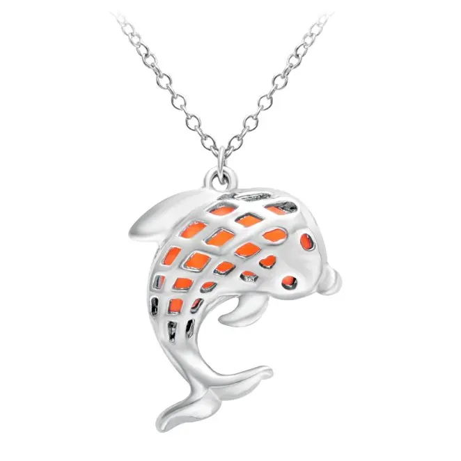 

Hollowed Out Dolphin Luminous Necklace Glow in the Dark Charm Pendant Necklace