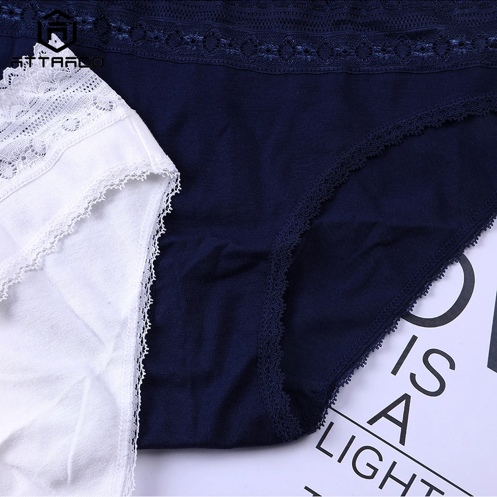 ATTRACO Women's Underwear Panties Briefs Cotton Soft Ladies Solid Packs of 4 Mid Waist Breathable High Quality Hot Sale Stretch