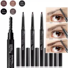 Yanqina Авто Стойкая подводка для глаз бровей Краска Ручка водонепроницаемый карандаш для бровей Кисть