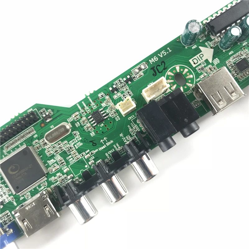 ЖК ТВ плата контроллера Поддержка AV VGA Аудио USB HDMI для 15 6 дюймового 1280X800 B154EW01 N154I2 L02