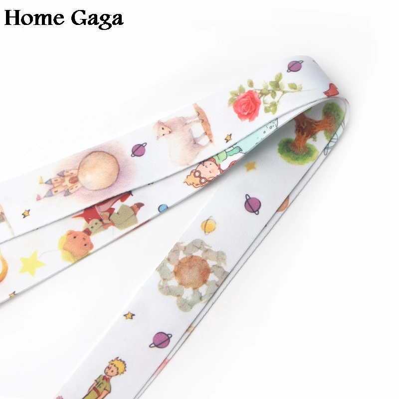 Homegaga Маленький принц мультфильм diy брелок ремешок тесьма лента шейный ремень эмблема на ткани держатель телефона Ожерелье Аксессуар D1704
