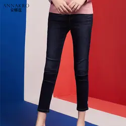 Harajuku прямые джинсы для женщин Новинка 2018 года узкие средства ухода за кожей стоп вышитые карандаш брюки для девочек девять