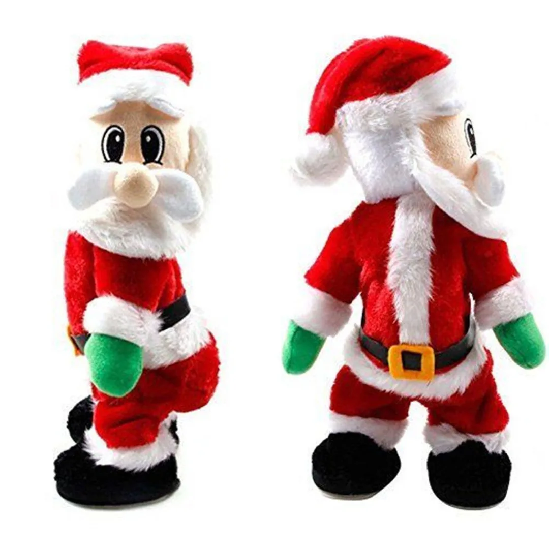 New Electric Christmas Santa Claus Figure Twisted Hip Twerking Singing Kids Toys