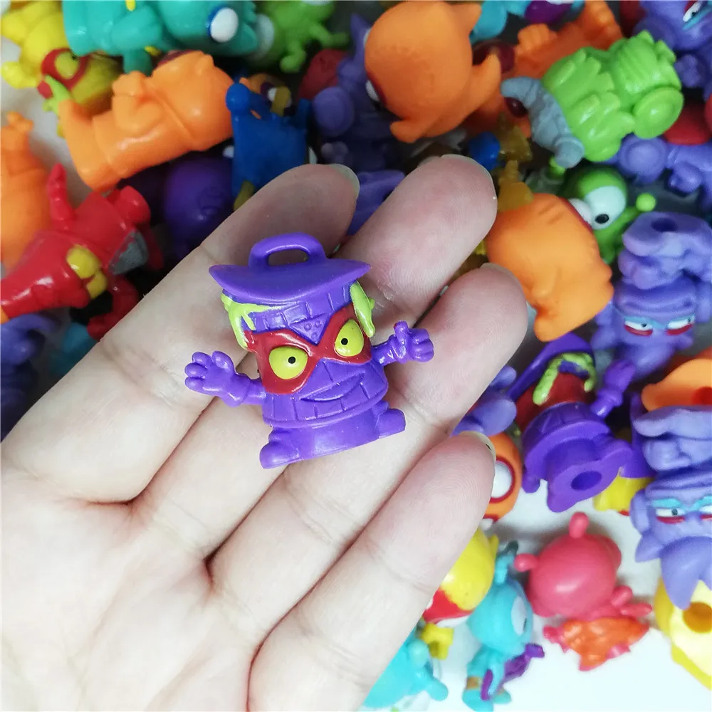 10-200 шт., супергерои Zomlings, аниме куклы, играющие в животных, мусор, кукла 3 см, резиновая модель, фигурки, игрушки для детей, подарок для мальчиков