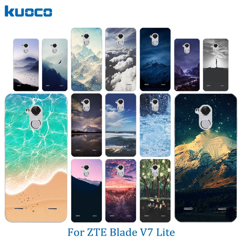 Чехол для телефона ZTE Blade V7 Lite гелевый прозрачный мягкий силиконовый чехол с
