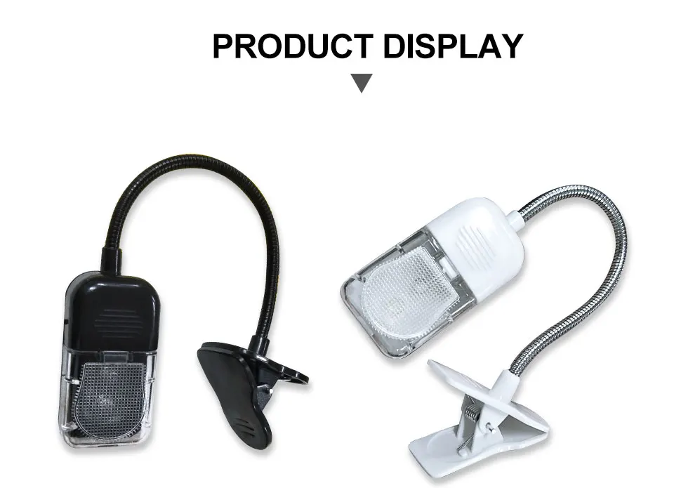 Mini Eye Care LED Study Table Desk Lamp 2 Color Clip Foldable Flexible Electronic Battery For Children Gift Night Reading Lamp  (12)