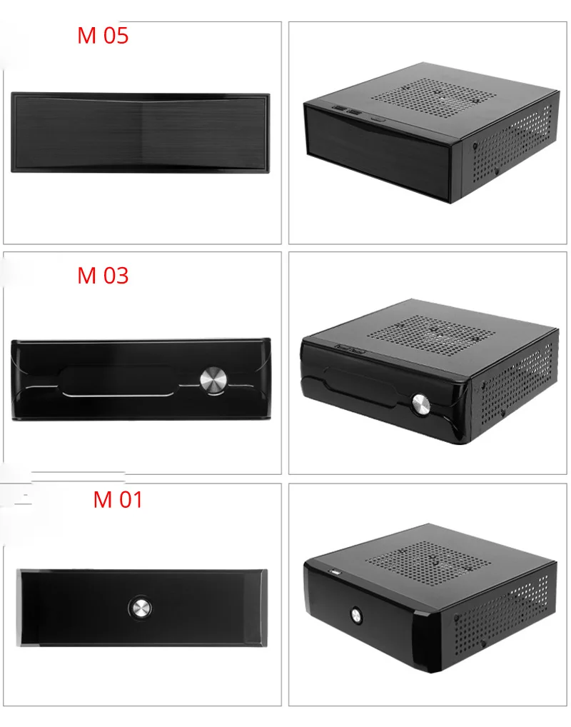 DIY горизонтальный мини itx HTPC Чехол черный стальной домашний кинотеатр itx PC материнская плата для компьютера игровой настольный корпус шасси