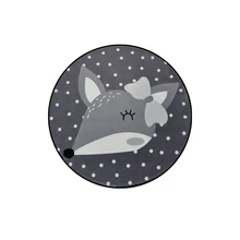 Мультфильм Животные медведь лиса панда круглый коврик для Гостиная Спальня домашний декоративный ковер Для детей мягкий игровой коврик R580